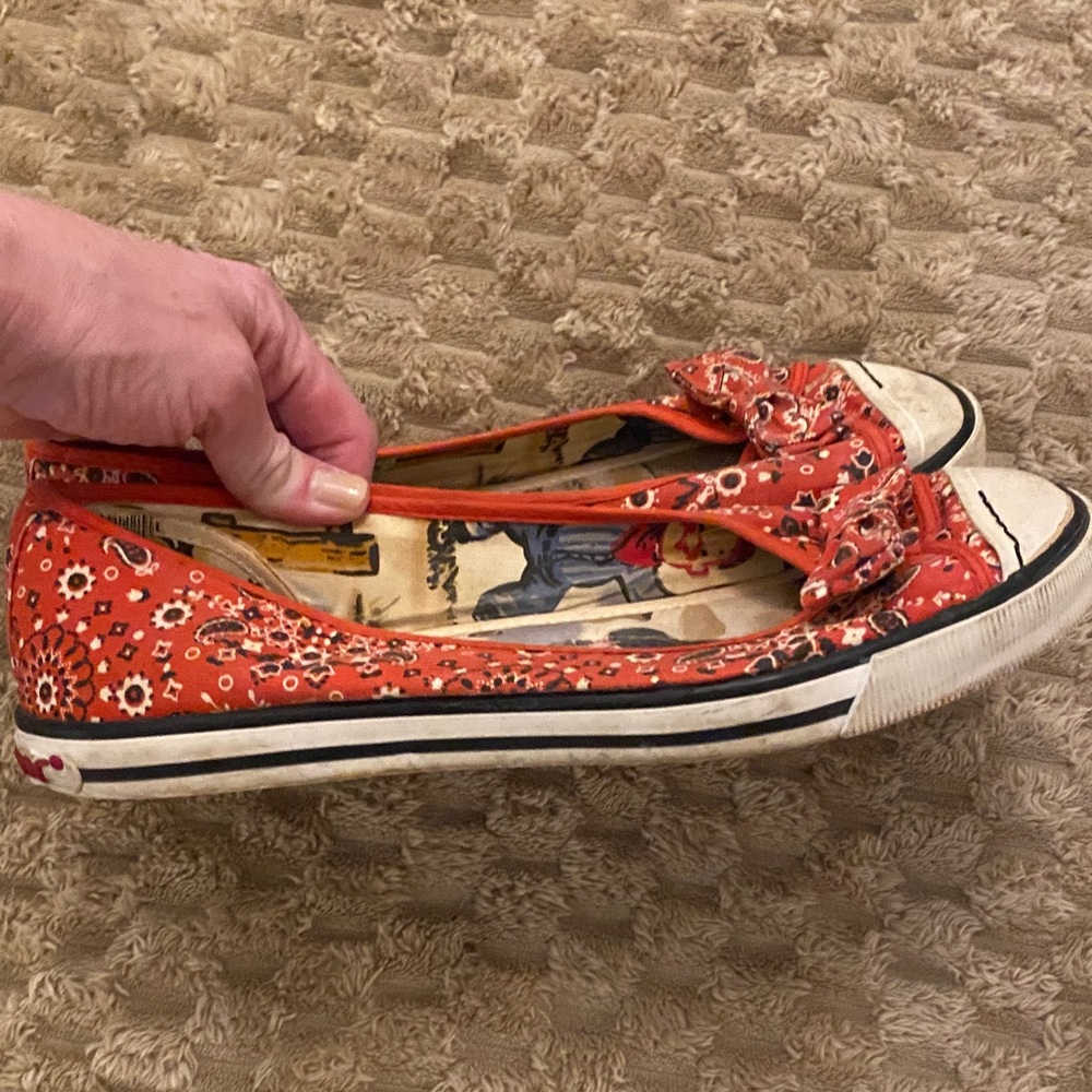 Rocket dog Red Bandana-Print Women's Ballet Flats - Picture 4 of 8